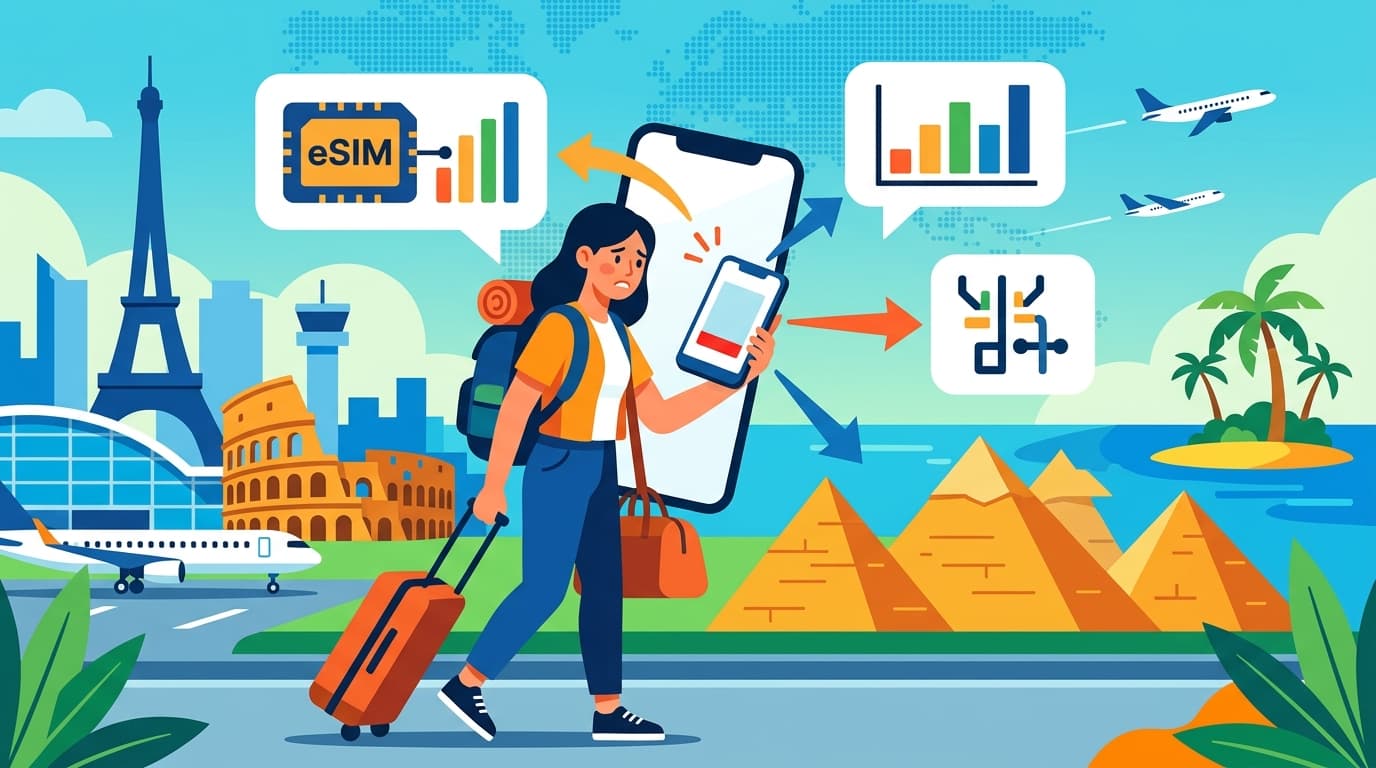 eSIM 데이터 잔량 확인: 초과 사용 예방 · 단계별 가이드