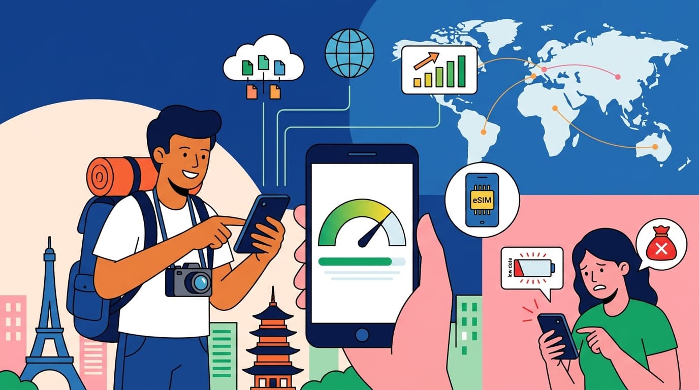 eSIM 데이터 잔량 확인: 초과 사용 예방