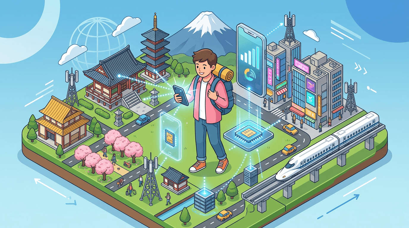 일본 여행 eSIM 가이드: 데이터 준비와 설정